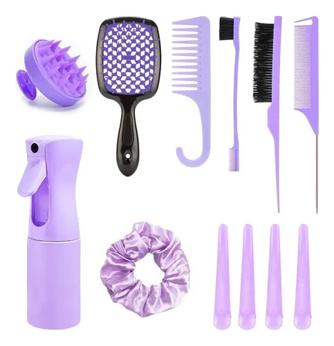 Kit 12 Peines De Masaje Para Cabello