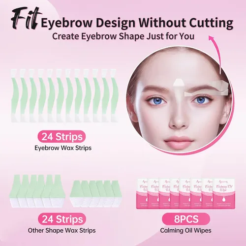 Kit De Tiras De Cera Beauty7 Para Piel Sensible Con 24 Tiras