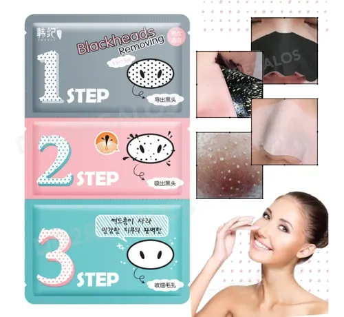 Mascarilla Para Puntos Negros De 3 Pasos Eliminar Acné 3en1