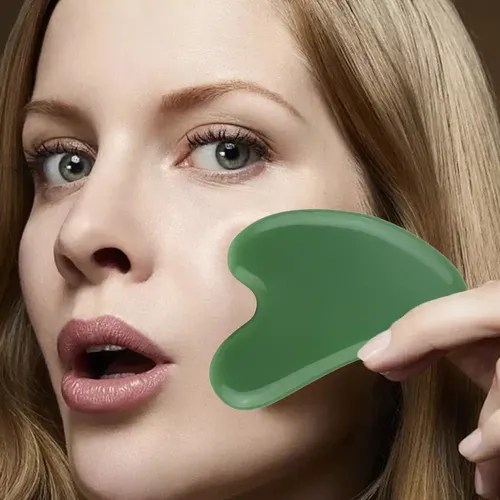 Juego De Herramientas Jade Gua Sha, Paquete De 4, Para Masaj