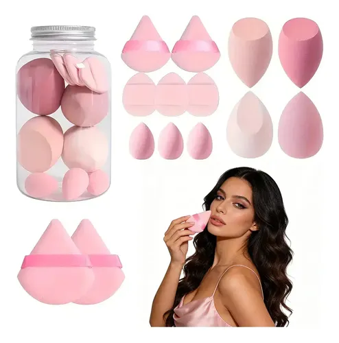 P/j Set 14 Esponjas Para Maquillaje Tipo Beauty Blender