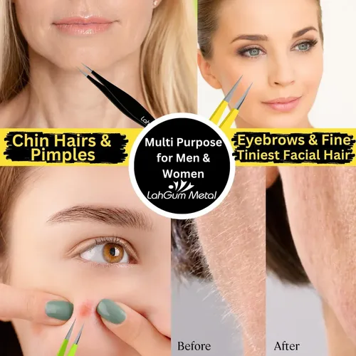 Pinza Fina Punta Precisa Para Cejas Y Pelos Encarnados