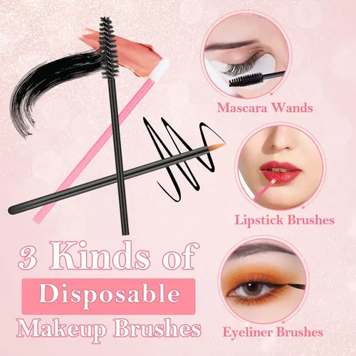 Kit De Aplicadores Desechables Audab Con Puff Para Maquillaj