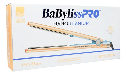 Babyliss Pro Peach Glow Planchita De Pelo 4093 Plancha 6c