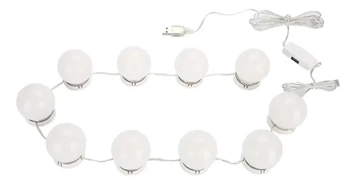 10 Bombillas Led Hollywood Espejo Luces Vanidad Maquillaje B