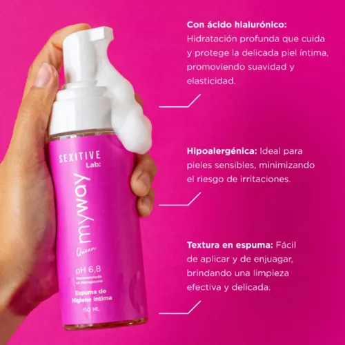 Espuma Intima Mujer Myway Sexitive Menopausia 150ml Ph 6,8