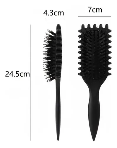 G, 2 Piezas: Peine Para Cabello Rizado Y Masajeador Capilar