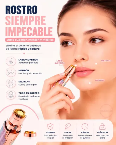 Depiladora RelexTech 2 En 1 USB Cejas Boca Nariz Axilas Inalámbrica