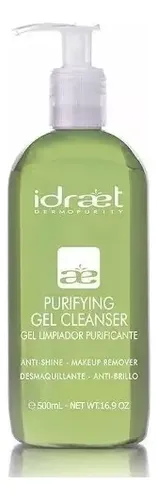 Gel Limpiador Purificante Idraet para piel grasa de 500mL