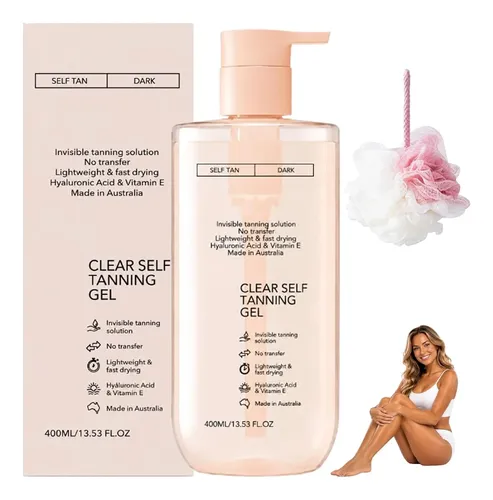 =gel Autobronceador Transparente, Hidratante Facial Y Bronce