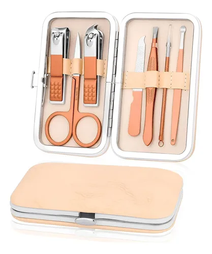 Juego De Manicura Hold-u-dream 7 En 1 Acero Inoxidable Oro