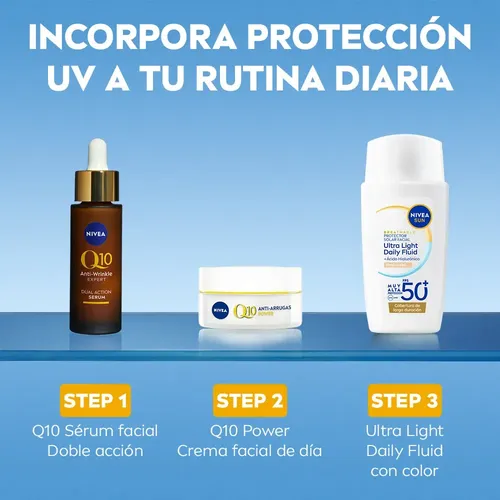 Protector Solar Nivea Ultra Light Daily Tono Claro Fps50+ 40