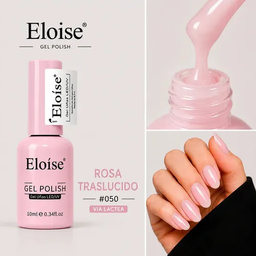 Esmaltes Semipermanentes Eloise Para Uñas Uv/led A Elección Rosa Translucido 50 Vía Láctea