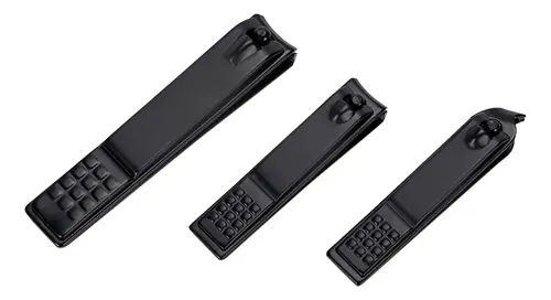 Set De Manicura 16 Piezas Profesional Acero Inoxidable Negro