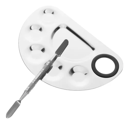 Paleta De Mezclas Para Maquillaje De Acero Inoxidable