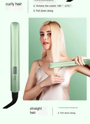 ~ Plancha De Pelo Profesional Curling & Straightening /
