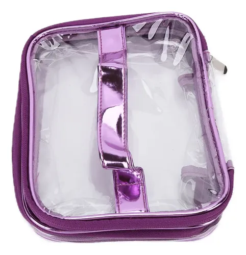 Bolsa Cosmética Portátil De Pvc Transparente Para Maquillaje