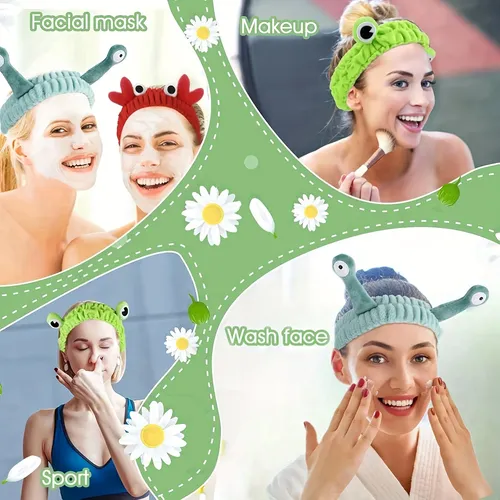 Traje De Diadema De Spa De 3 Piezas, Pelo Elástico Con Diseñ