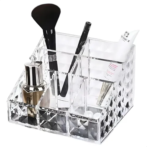Organizador Accesorios Escritorio Cosmetico De Acrilico