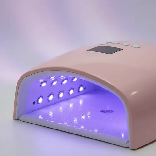 Cabina Secador De Uñas Uv Led Inalámbrica Recargable Rosa
