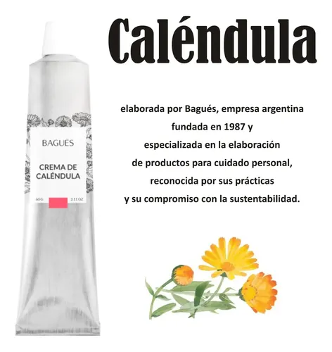 Crema De Caléndula Bagués Herbal Cuidado Natural