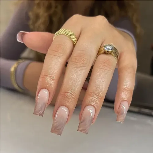 Uñas Con Degradado Ombré Francés