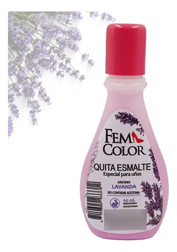 Quita Esmalte Profesional Sin Acetona Femcolor Lavanda 60 Ml
