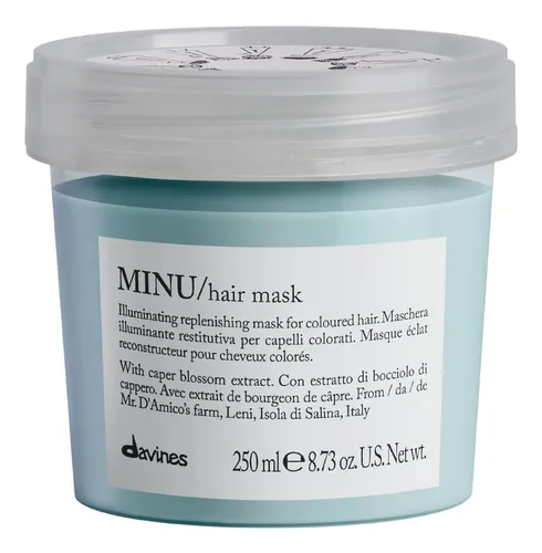 Mascarilla Capilar Davines Minu 250 Ml Para Cabellos Teñidos