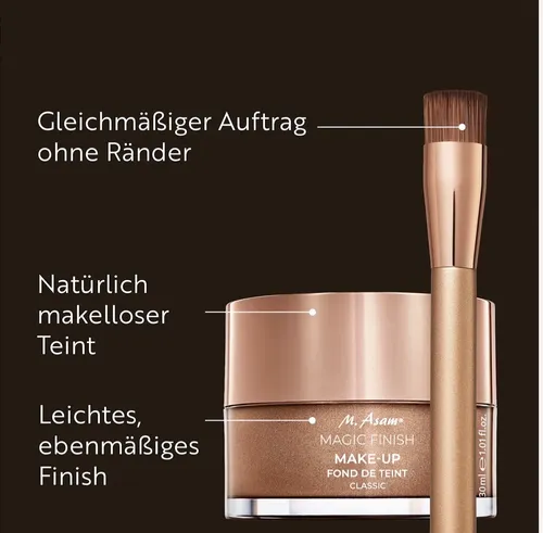 Brocha Pincel M. Asam Magic Finish Foundation Brush