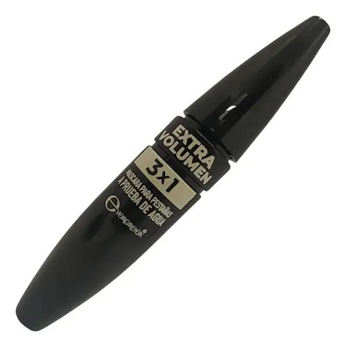 Máscara De Pestañas Evergreen Extra Volumen 3×1 Impermeable Negra