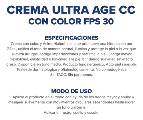 Dermaglós Ultra Age Cc Cream Fps30