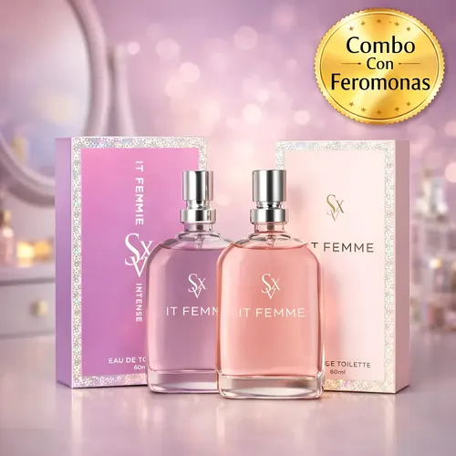 Combo Perfume Mujer Feromonas Femme Vainilla Floral Sexitive