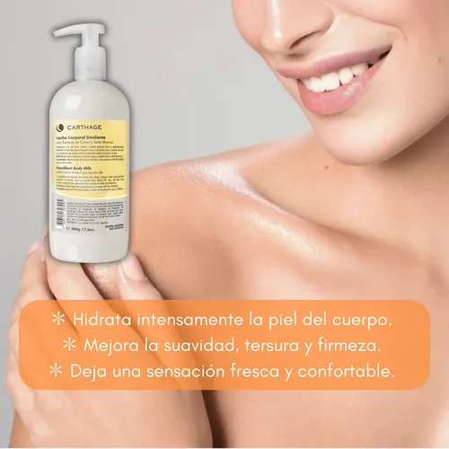 Crema Corporal Hidratante Antiage Leche Carthage Caviar 500