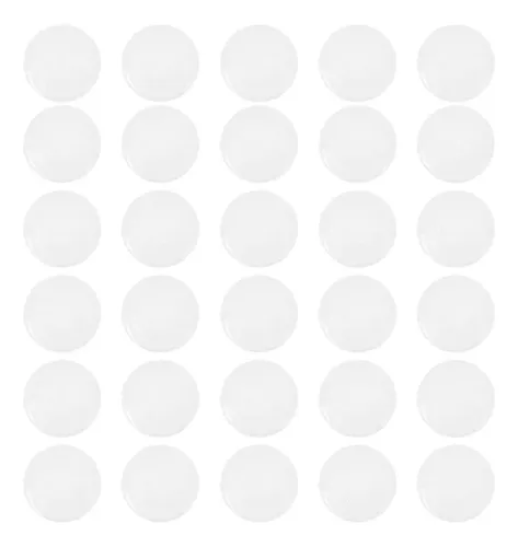 30 Pegatinas De Póster Transparentes, Redondas, Epoxi Gel