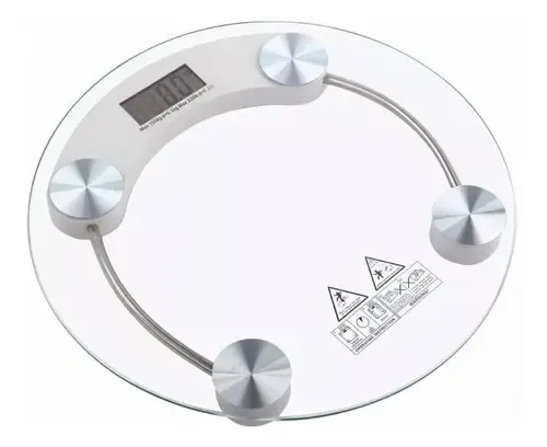 Balanza Digital Solma Composición Corporal Blanca Vidrio Templado 150kg
