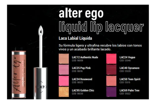 Idraet Liquid Lip Lacquer Alter Ego Laca Brillo Para Labios