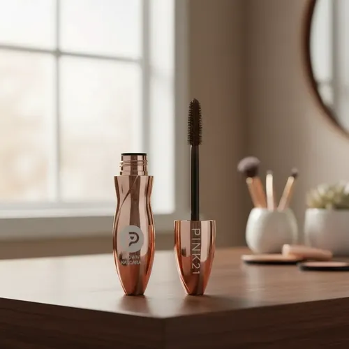 Mascara De Pestañas Marrón De Pink 21 Brown Volumen Y Define