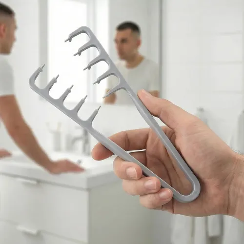 2 Peine Ancho De Dientes Grande Cabello Voluminoso .