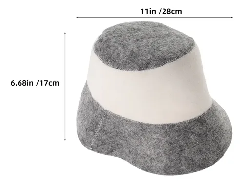 Gorro De Sauna De Fieltro, 2 Unidades: Gorro De Baño De Vapo