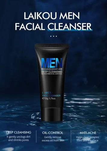 Limpiador Facial Laikou Para Hombre – Deep Cleansing 50g