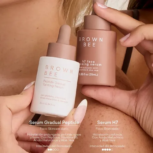 Autobronceante Serum Facial Con Acido Hialuronico Brown Bee