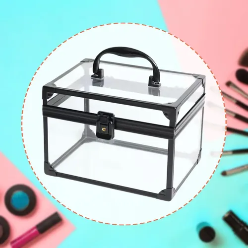 Organizador De Maquillaje Acrílico Con Asa Para Artículos De