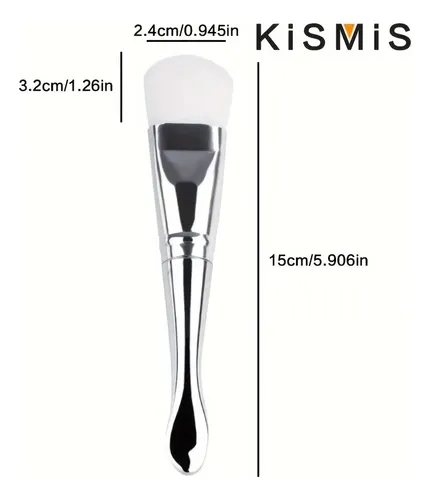 Cepillo De Silicona Suave Para Aplicar Y Limpiar Maquillaje