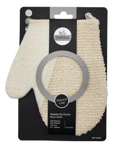 Guante Exfoliante De Ducha Para Piel Suave Natural Chic Color Claro