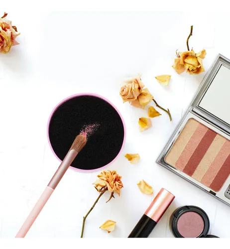Set De 4 Esponjas Para Limpiar Brochas De Sombra Y Maquillaj