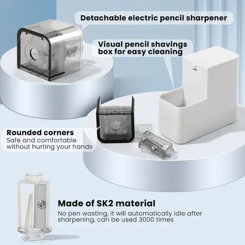 Sacapuntas Eléctrico, Batería De Sacapuntas Portátil