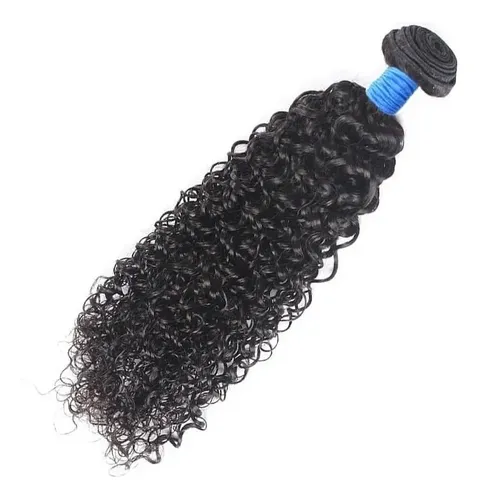 – Cabello Humano Rizado Remy Negro De 100 G Y 40 Cm