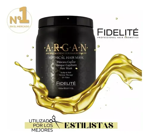 Shamp Acond Mascara Crema Ampolla Brillo Elix Argan Fidelite