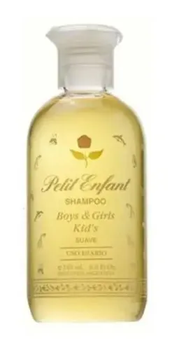 SHAMPOO PETIT ENFANT KIDS X240 ML BOYS & GIRLS SUAVE HIPOALERGENICO DE USO DIARIO Libre de parabenos petrolatos conservadores y sulfatos