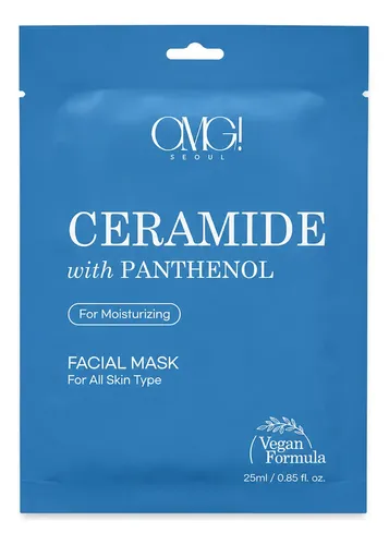 Mascarilla Facial Omg Coreana Vegana Ceramide Panthenol X 1